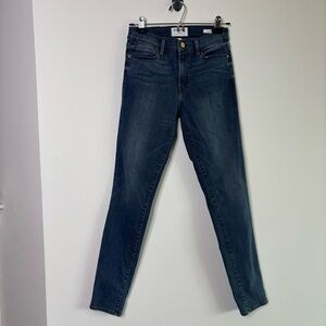 Frame Denim LeHigh Skinny Medium Wash Fitted Denim Jeans Size 27